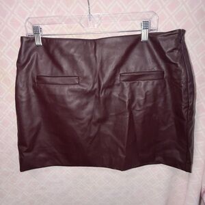 a new day Dark Brown Mini Skirt